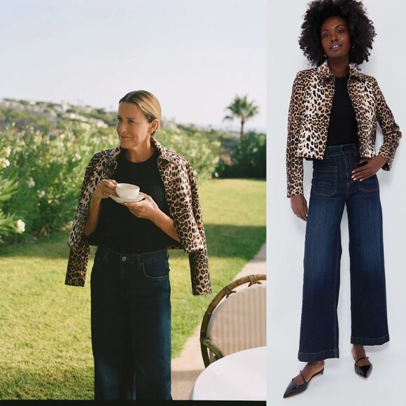Tuckernuck Jackets & Blazers - Tuckernuck x India Hicks NEW Leopard Faro Lightweight Crop Jacket Size S